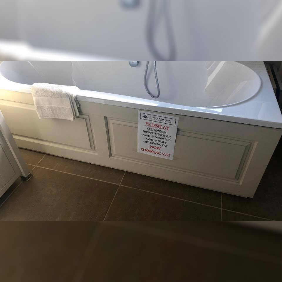 Old London 1800mm front bath panel & 800mm end panel - Portadown Tiles & Bathrooms showroom in Portadown Northern Ireland